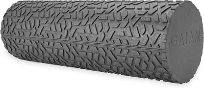 Gaiam Restore Compact Textured Foam Roller, 12", Muscle Recovery | 12"L x 4" Diameter | Textured Surface | Deep Tissue Massage | Travel-Friendly | Muscle Recovery