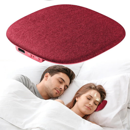 Under Pillow Speaker for Sleeping, Pillow Speaker for Sleeping with White Noise &Timer, Wireless Sleep Aid with Stereo Bass Private Sleep Headphones for Side Sleepers-Light Purple