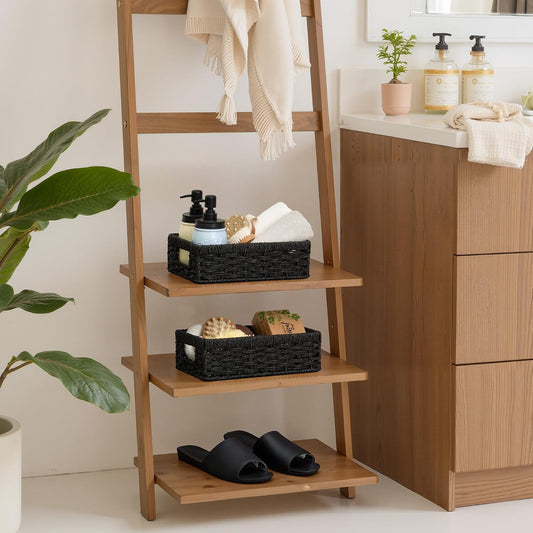StorageWorks Wicker Baskets, Wicker Storage Baskets for Shelves, 2-Pack | Hyacinth Wicker Baskets for Storage, Woven Baskets for Organizing, Woven Baskets for Storage, Pantry Organizers and Storage
