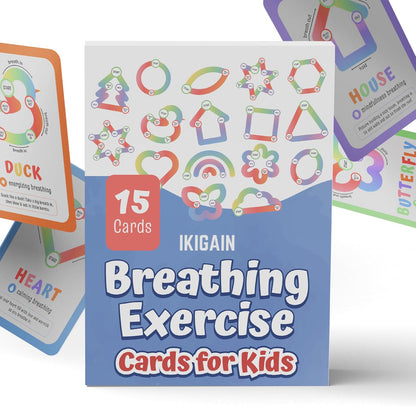 Breathing Exercise Cards for Kids | Montessori Flash Cards, Mindfulness Calm Down Corner Kit, Anxiety Relief