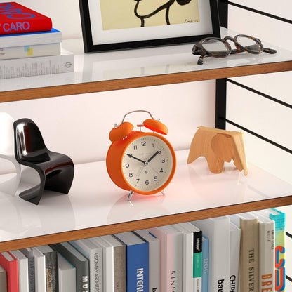 NEWGATE® Charlie Bell Echo Alarm Clock | Modern take on Classic Twin Bell Clock | Yellow | Easy to Read Numbers | Ideal for Bedside, Desk or Shelf | Modern Retro Bedroom & Office Accessory
