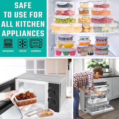 5 Pack Large Fruit Storage Containers for Fridge with Removable Colander | Plastic Food Storage Containers with Lids Airtight-Leak Proof Refrigerator Organizers and Storage of Vegetable