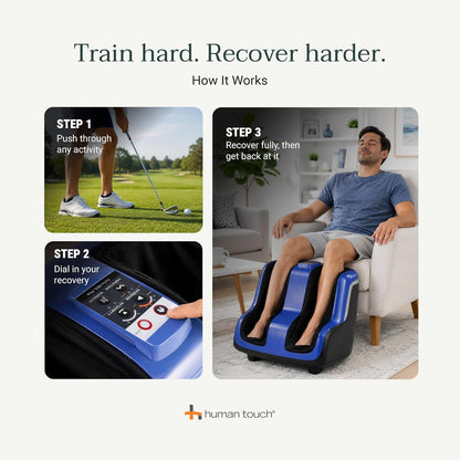 Human Touch Reflex5s Foot & Calf Massager Plantar Fasciitis - HSA Approved