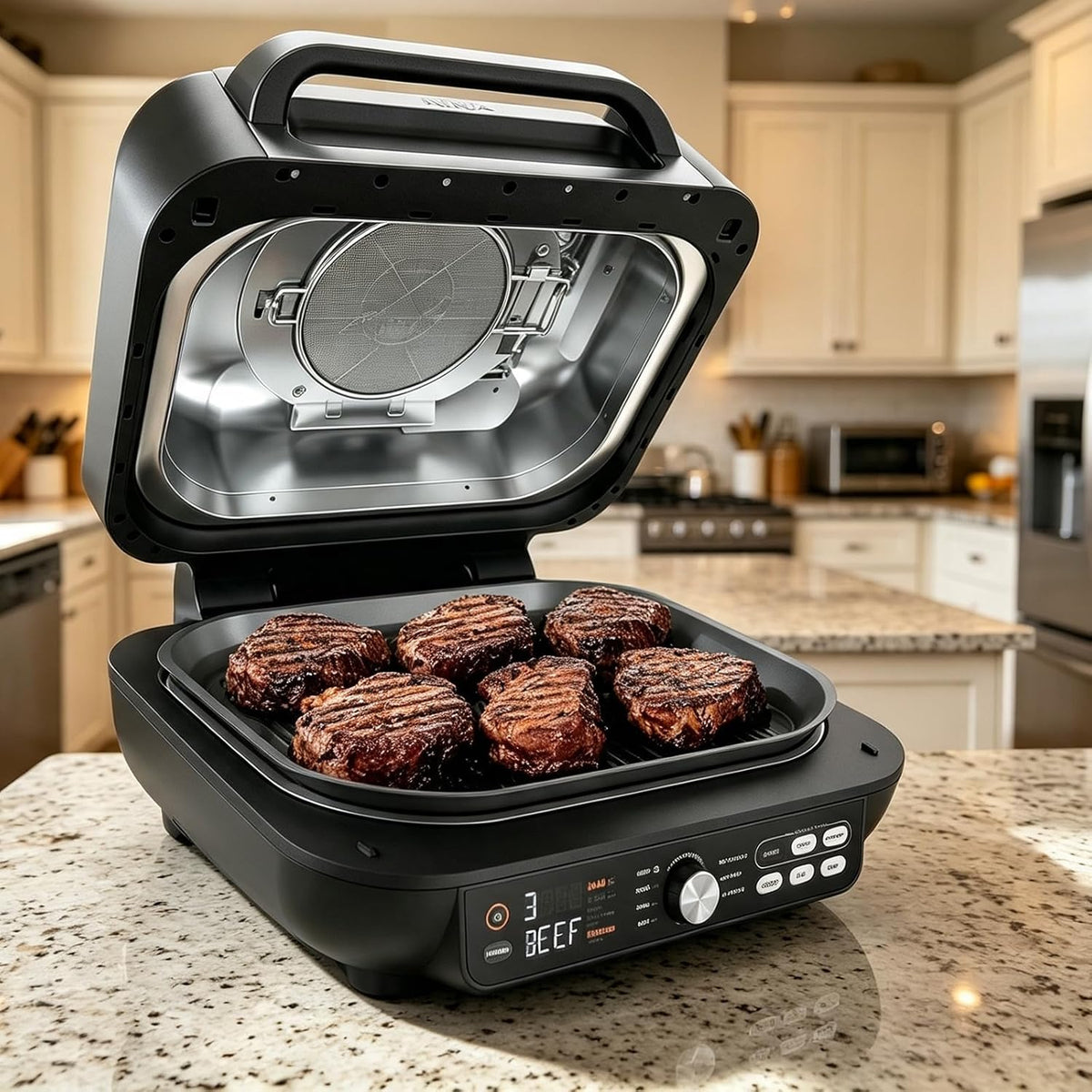 2 Packs Splatter Shield for Ninja IG651 IG600 IG601 Foodi Air Fryer Grill