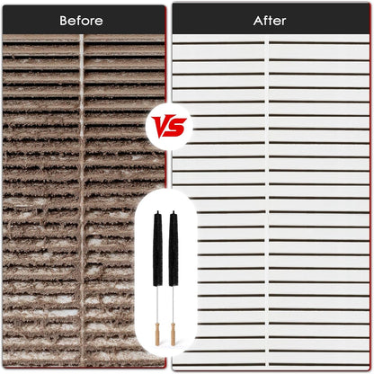 Dryer Vent Cleaner Kit, 2 Pack Dryer Lint Brush, 30 Inch Long Flexible Lint Remover, Refrigerator Coil Cleaning Brush, Home Essentials (Long-Style + Short-Style)