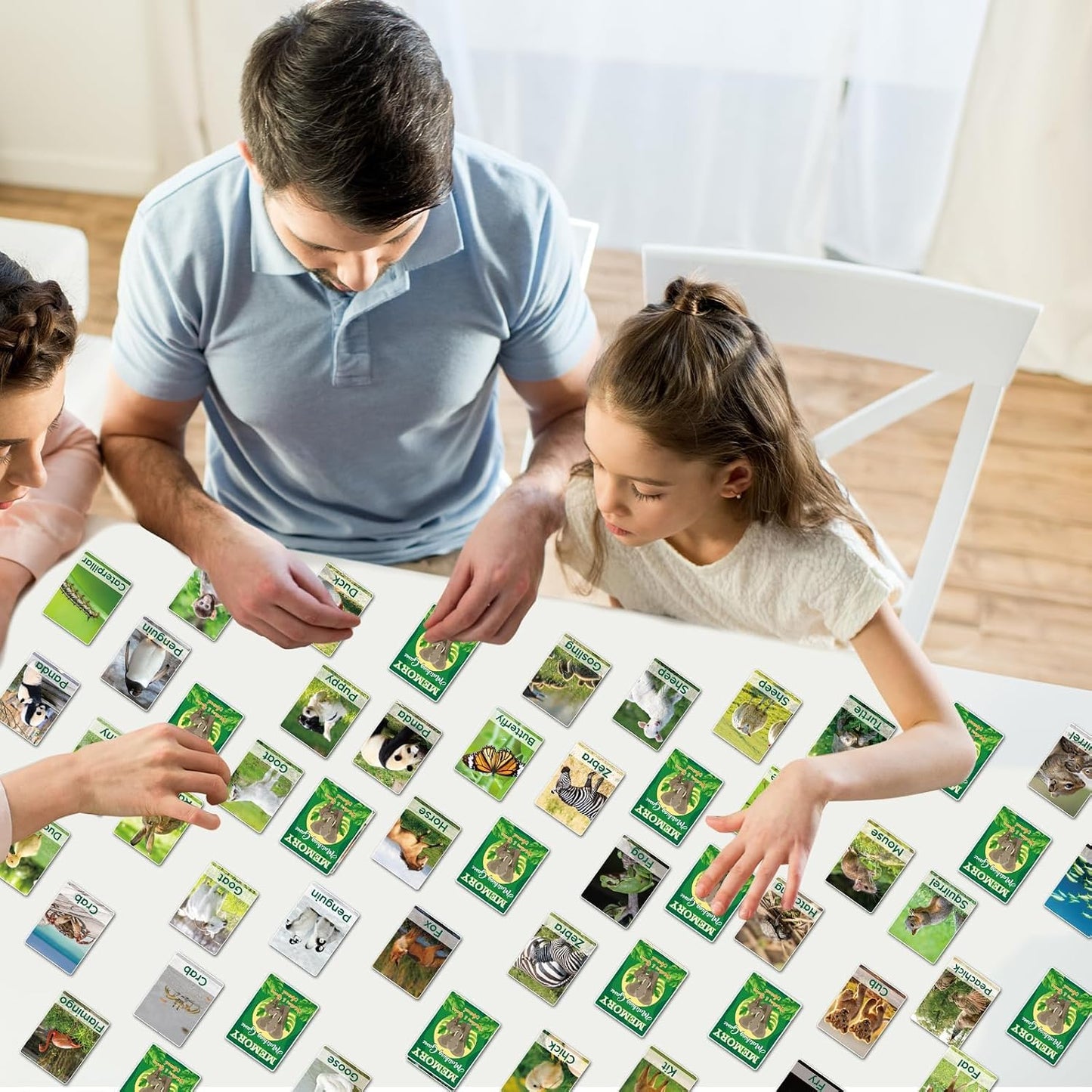 gisgfim 100 PCS Memory Matching Game Famous Paintings Concentration Memory Card for Adults Learning Educational Game A Fun & Fast Artworks Theme Matching Games