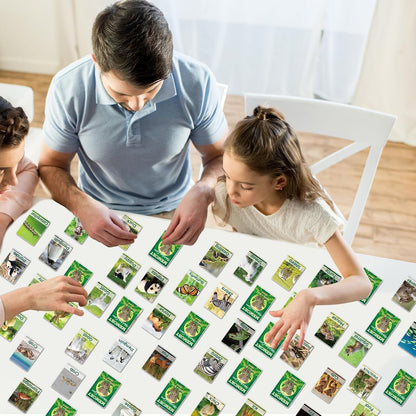 gisgfim 100 PCS Memory Matching Game Famous Paintings Concentration Memory Card for Adults Learning Educational Game A Fun & Fast Artworks Theme Matching Games