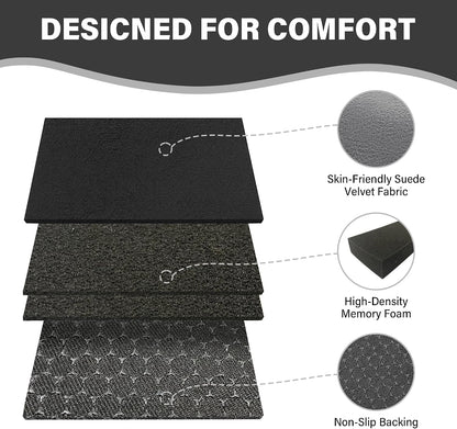 SPRING SEAON Wheelchair Armrest Covers, Soft Suede Memory Foam Pads, 1 Pair