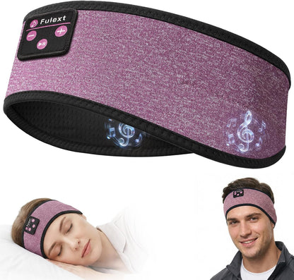 Sleep Headphones Bluetooth 5.4 Headband, Wireless Sleep Headphones with Ultra-Thin HD Stereo Speakers for Side Sleepers, Sweatproof Sports Headband for Workout Yoga Running Cool Gadget Unique Gifts