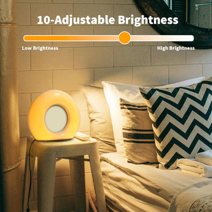 DailyBody Sound Machine White Noise Machine with 30 Soothing Sounds 12 Colors Night Light 32 Levels Volume 5 Timers & Memory Function Effectively Blocks Noise Ideal Sleep Machine for Baby Kids Adults