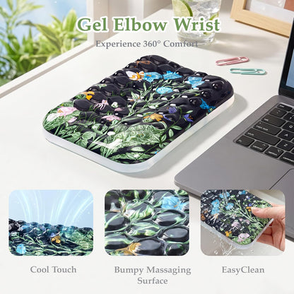 Ospelelf Ergonomic Elbow Pad, Gel Keyboard Wrist Rest Support for Office Desk Chair, Arm Wrist Pad for Typing Pain Relief