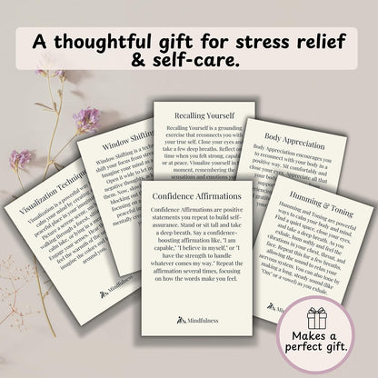 Somatic Therapy Cards: 50 exercises for nervous system regulation | Reset Nervous System, Relieve Anxiety, Soothe Stress, Mindfulness & Breathwork, Daily Movement