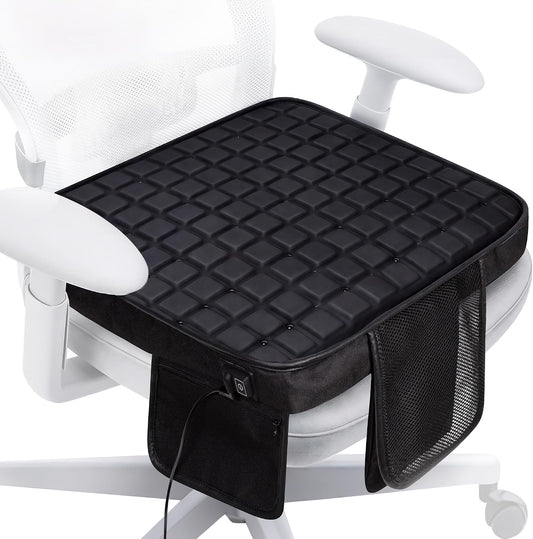 Cooling Seat Cushion with Fan, for Dad, 5V2A USB Powered (No Battery), Gel Cooling Seat Pad with 3-Speed Airflow, Plug-in Portable Seat Cushion for Office Chair, Car, Wheelchair