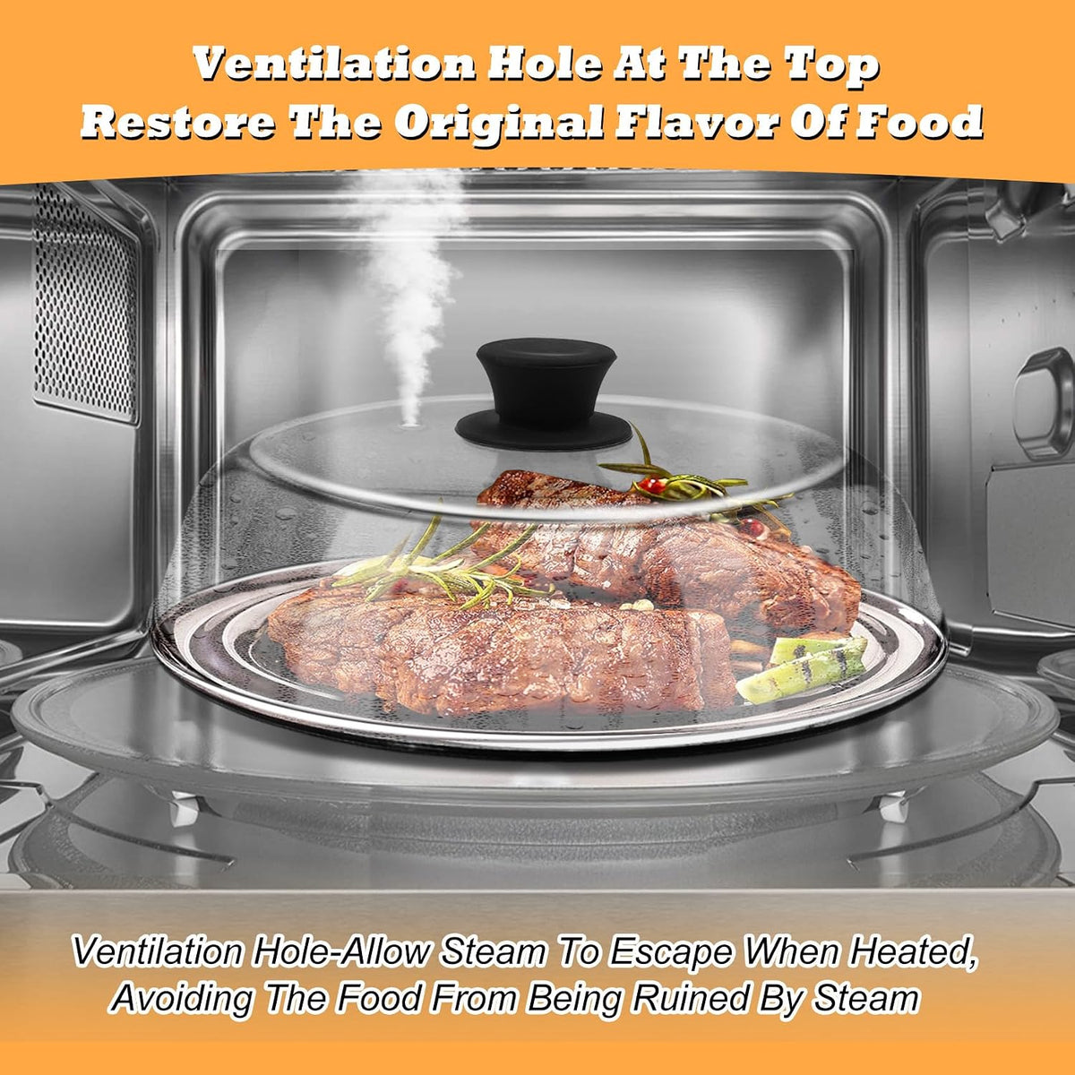 10in Glass Microwave Cover for Food,Glass Microwave Cover,Food Grade