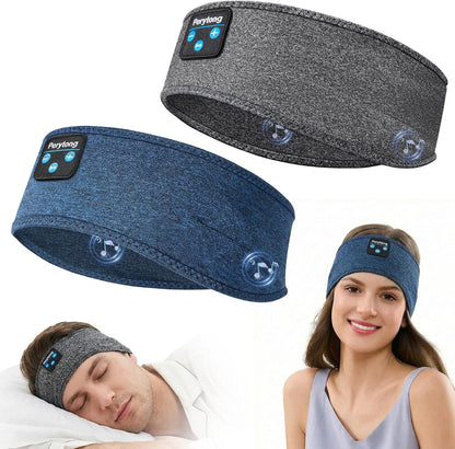 Perytong 2 Pack Sleep Headphones, Sleeping Headphones | Bluetooth Headband with Ultra-Thin HD Stereo Speaker, Wireless Headphone for Sports, Insomnia, Yoga, Air Travel, Meditation