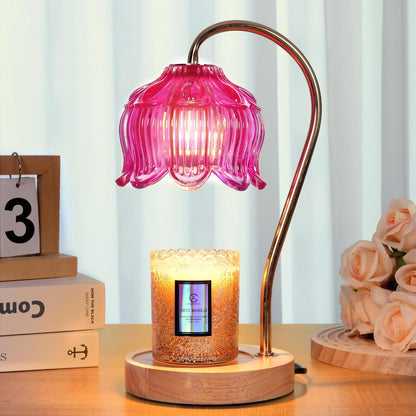 Flower Candle Warmer Lamp with Timer & Dimmer
