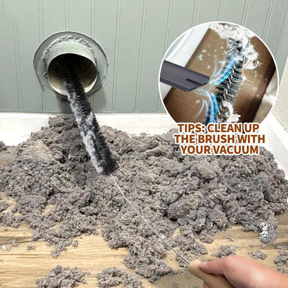 2Pack Flexible Dryer Vent Cleaning Brush - 304 Stainless Steel Lint Remover Refrigerator Coil Cleaning Brush Clothes Trap Duct Remover Home Essential Cleaning Tool Dryer Lint Brush