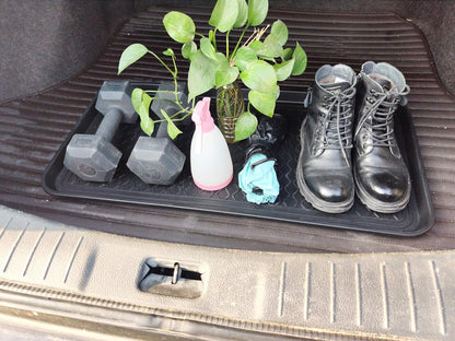 Large Multifunctional Boot Tray 2 Pack Boot Mat Washable Indoor or Outdoor Tray Mat Doormats for Shoes Boots Plants Pots Paint Tins Pet Bowls Car Storage, 30 x 15 x 1.2 Inches