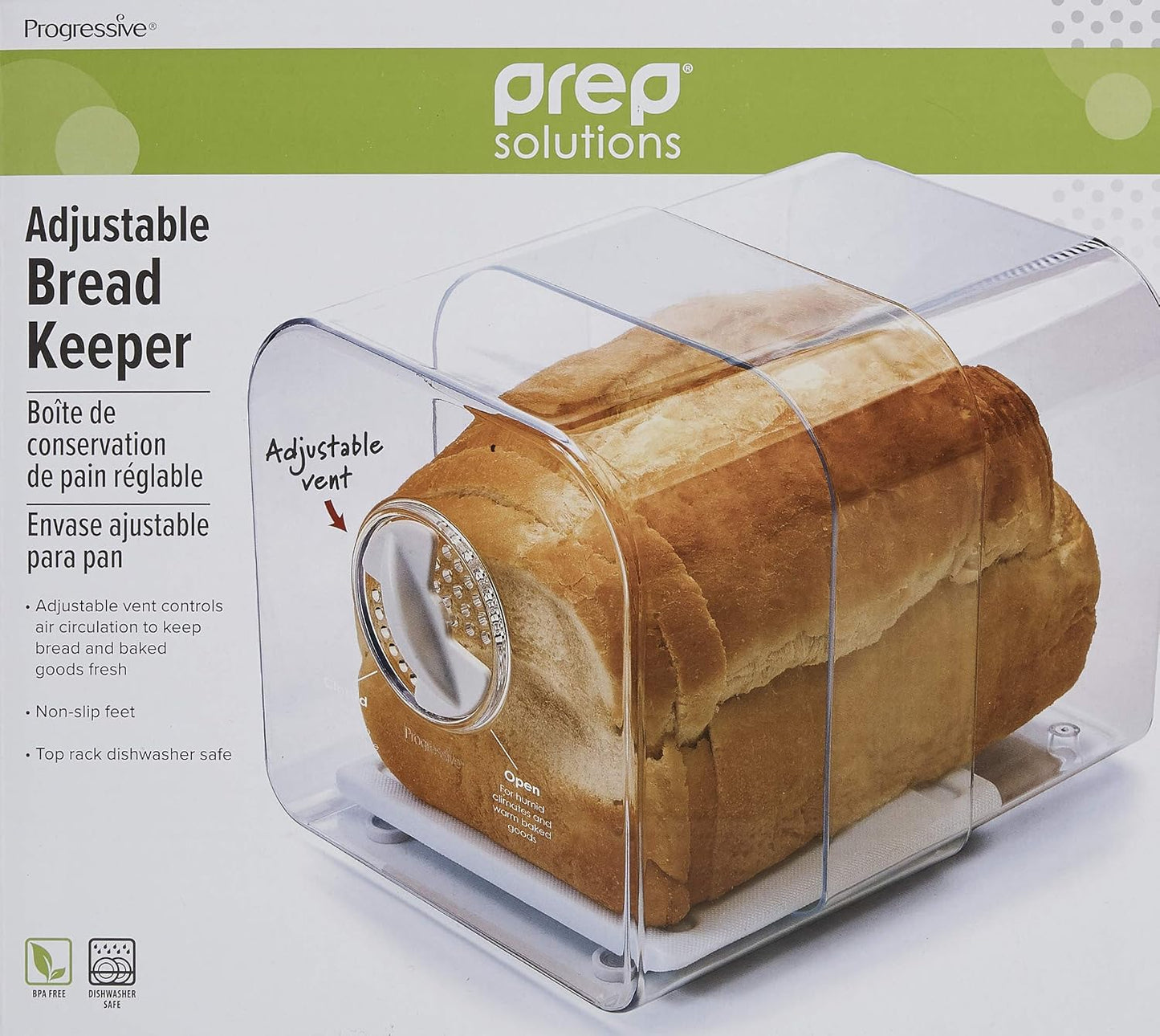 Prep Solutions by Progressive Lettuce Keeper Produce Storage Container, 4.7 Quarts, Green (LKS-06)