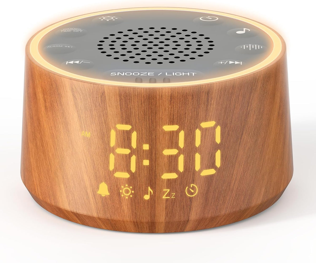 Dreamegg White Noise Machine - Sound Machine for Adult Baby Kid, Noise Machine for Sleeping with 24 Calming Sound, Ambient Nightlight, Continuous or Timer, Loud Sleep Machine for Home Nursery Office