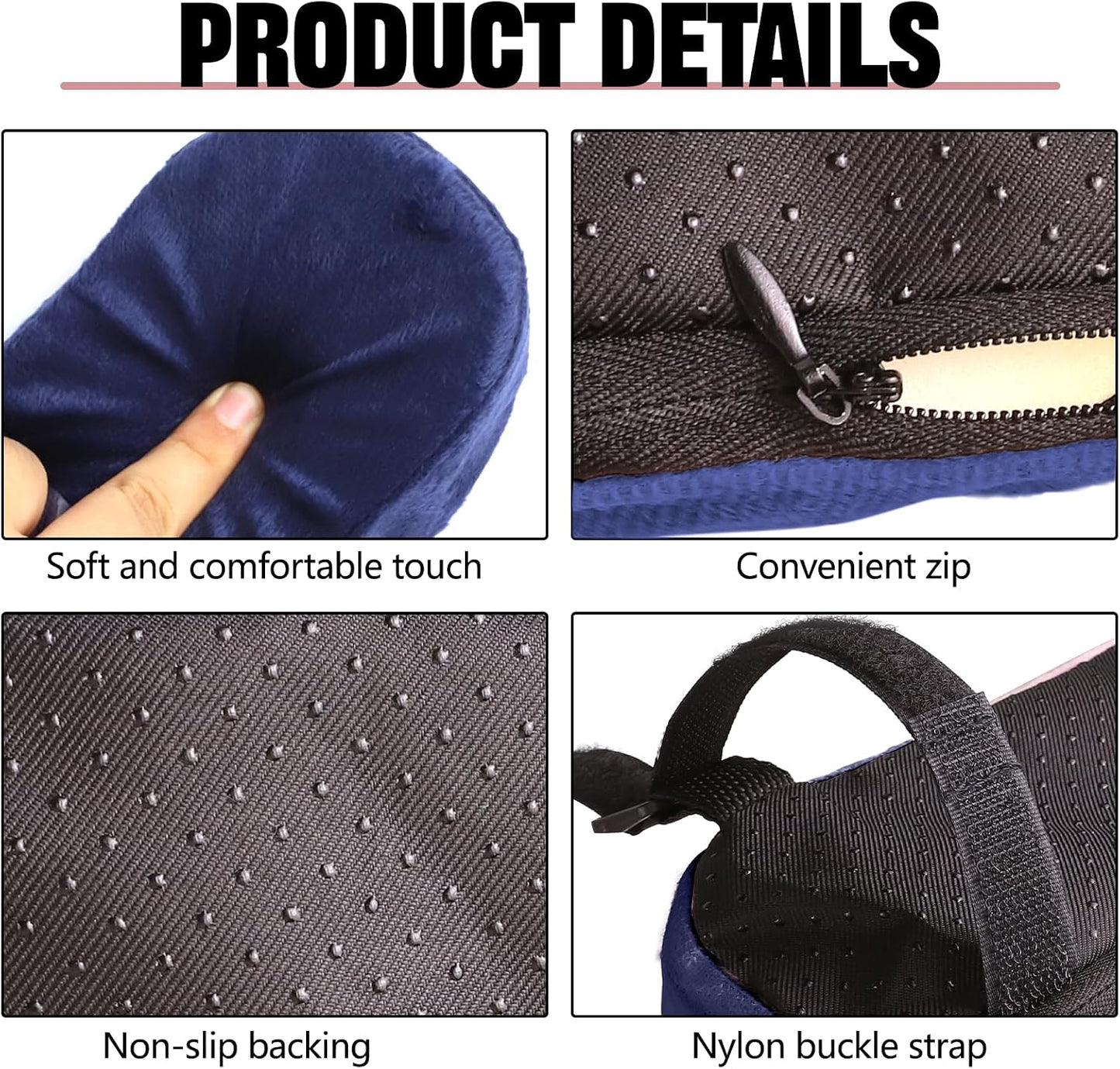 wuyaoyao 2PCS Car Seat Armrest Covers, Comfortable Auto Seat Elbow Support Cushion Pad, Soft Front Seat Chair Armrest Pads, Anti-Scratch Arm Rest Cover Protectors for Car Home Office (Purple)