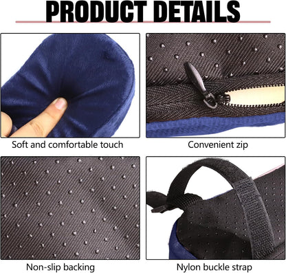 wuyaoyao 2PCS Car Seat Armrest Covers, Comfortable Auto Seat Elbow Support Cushion Pad, Soft Front Seat Chair Armrest Pads, Anti-Scratch Arm Rest Cover Protectors for Car Home Office (Purple)