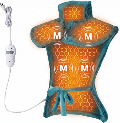 Massaging Heating Pad for Neck and Shoulders and Back, Gifts for Mom Dad