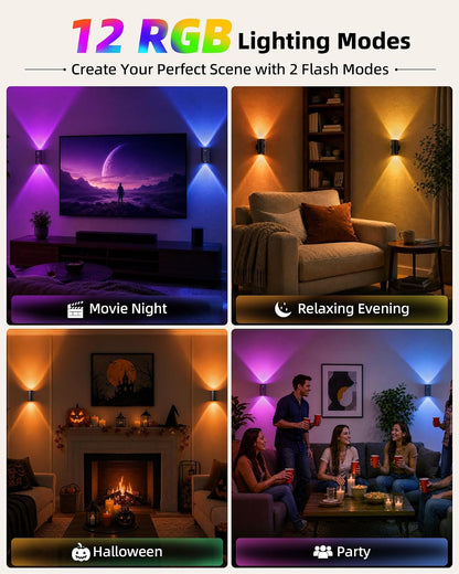EZVALO Motion Sensor Wall Light, Rechargeable Wireless LED Sconce
