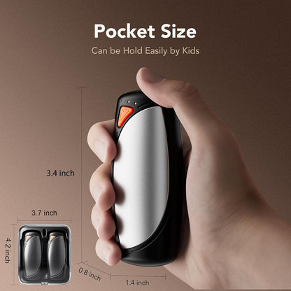 14000mAh Rechargeable Hand Warmers 2 Pack, Ultra-Long Battery Life Portable Heater, Dual-Side Fast-Heating, USB-C Charging Case Gifts for Outdoor Camping Hunting