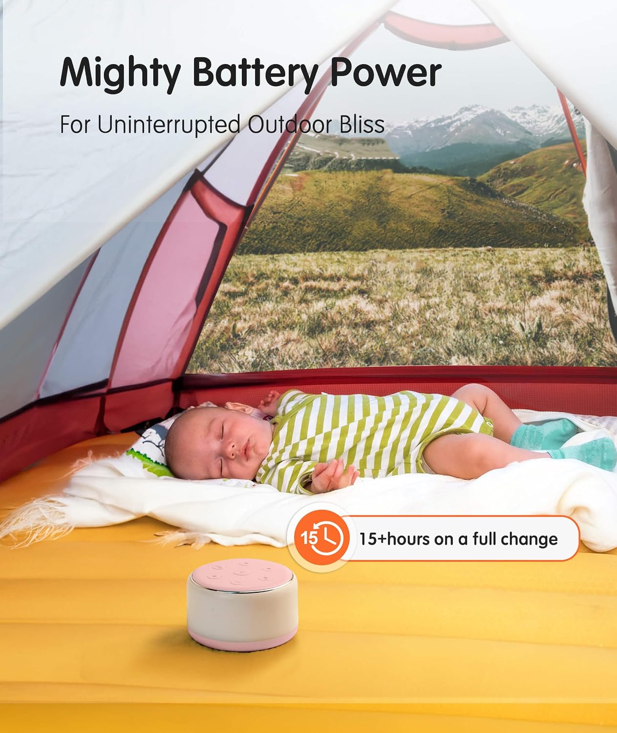 FamiSym White Noise Sound Machine Baby for Sleeping with Night Light – 34 Soothing Sounds, Rechargeable White Noise Machine for Kids Adults, Portable Lullaby Sleep Machine Baby Soother Home Travel