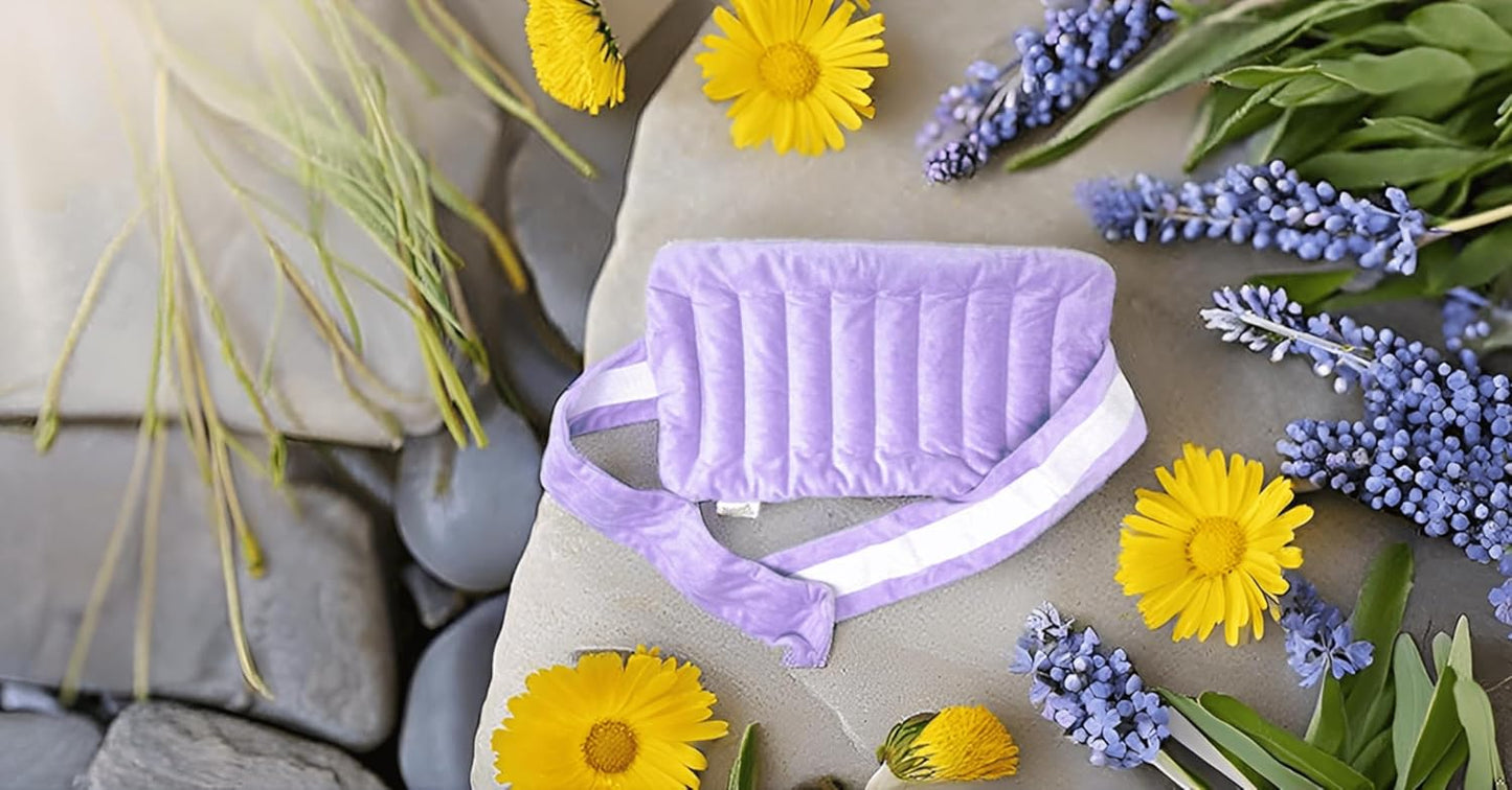Nature's Approach Belted Lumbar Wrap, Assorted | Adjustable hook-and-loop belt secures this 12-herb rice & flaxseed wrap around the lower back