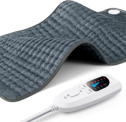 17"x33" Heating Pad XXXL for Back Pain, Extra Large Heated Pad for Neck/Shoulders/Legs/Knees/Feet/Cramps, Birthday Fathers Mothers Day Gifts for Mom Dad Women Men Grandma Her, 6 Heat Settings Auto-Off