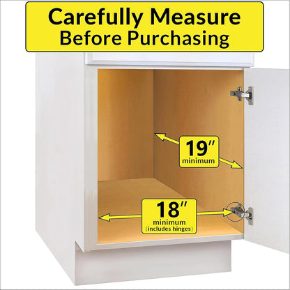 LYNK PROFESSIONAL® Pull Out Cabinet Organizer, Kitchen Slide Out Drawer | 14W x 21D chrome rollout shelf creates easy-access storage for cookware, pantry items and kitchen essentials inside cabinets