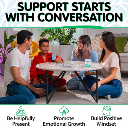 200 Therapy Conversation Cards for Kids, Teens & Adults, Supports Ages 5+ | Trauma-informed coping skills for counseling; expert-written question prompts; easy to deep starters, by Talking Point Cards