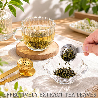 4PCS Tea Bag Squeezer Set, Essential Tea Accessories with Stainless Steel Construction, Convenient Tea Bag Strainer and Tea Tongs for Easy Brewing, Multipurpose Teabag Squeezer Tools