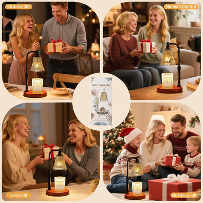 Hong-in Candle Warmer Lamp with Timer,Birthday Gifts for Women Mom Sister