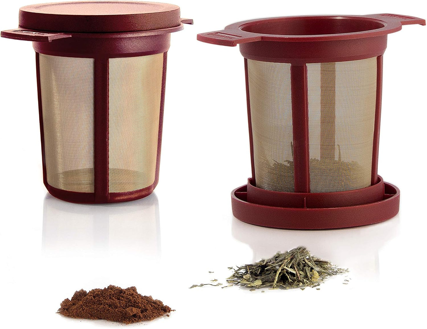 Finum Reusable Stainless Steel Coffee and Tea Infusing Mesh Brewing Basket, Large, Black