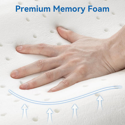 AM AEROMAX Contour Memory Foam Cervical Pillow for Neck Pain Relief, White