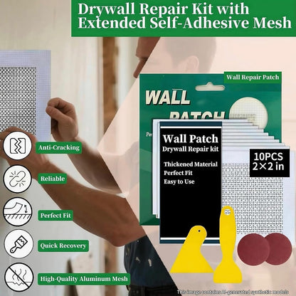 Drywall Repairs Patch Kit, Wall Patch Repair Kit, Drywall Hole Repair Patch | 14 Pack Drywall Repair Kit, 2" Drywall Patch Wall Repair Patch Small Hole Patch Repair for Drywall Dry Wall Hole Repair Patch