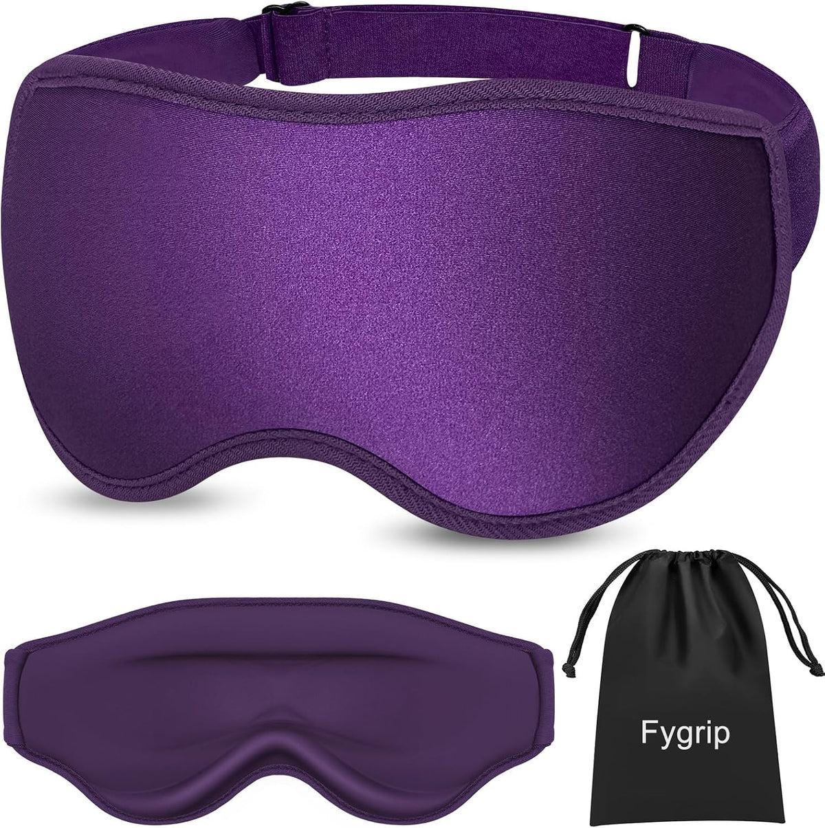 Fygrip 3D Eye Mask Sleep Mask for Men & Women, Black