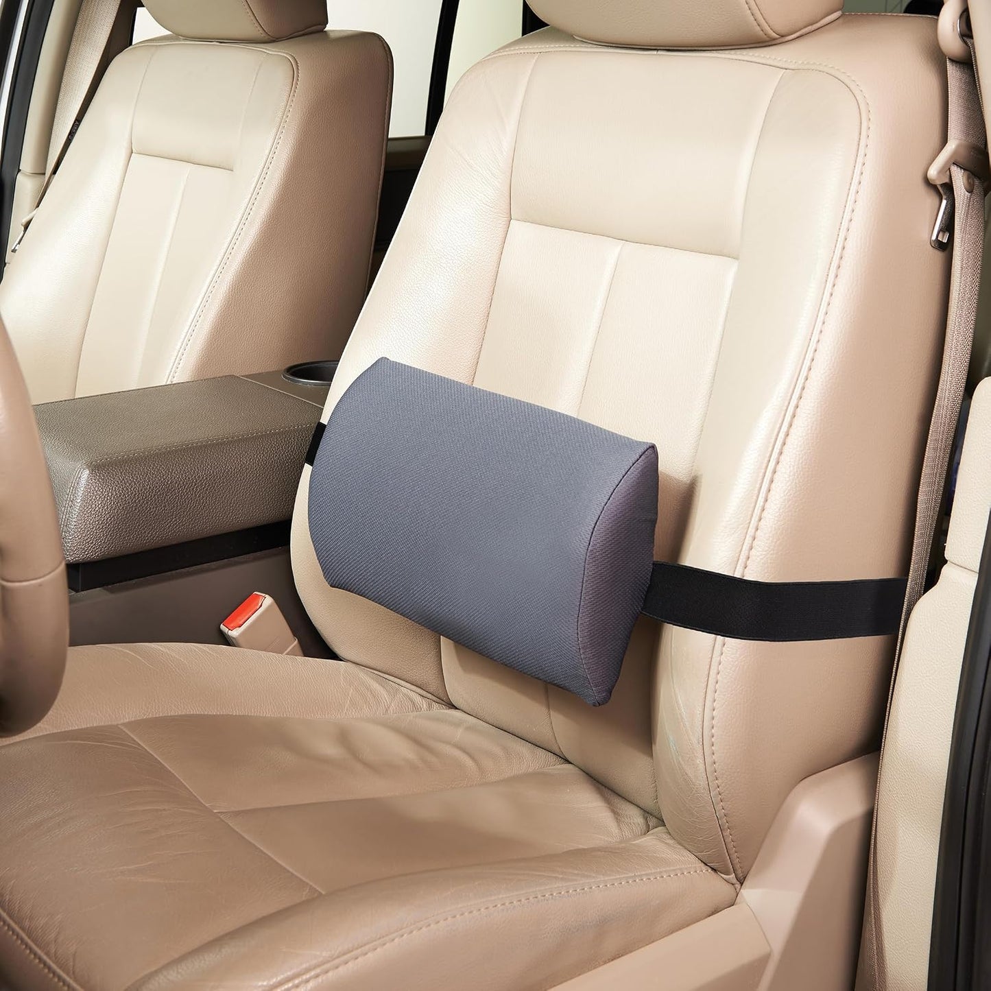 OPTP The Original McKenzie Slimline Lumbar Support, Slim Lumbar Cushion | Low back support for office chair, car seats & travel lumbar pillow, the preferred lumbar cushion by physical therapists