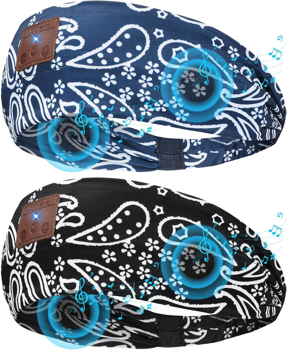 2-Pack Sleeping Headphones, Headband Headphones for Side Sleepers