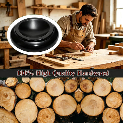 4 Pcs Solid Wood Upright Piano Caster Cups,Furniture Caster Cups,HilerPunk Sofas Beds Chairs Wheel Caster Cups Pads,with Non-Slip & Anti-Noise Felt Pads,for Hardwood Floor Protectors-Natural Wood