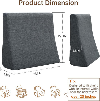 Vekkia Lumbar Support Pillow for Sofa(Brown)