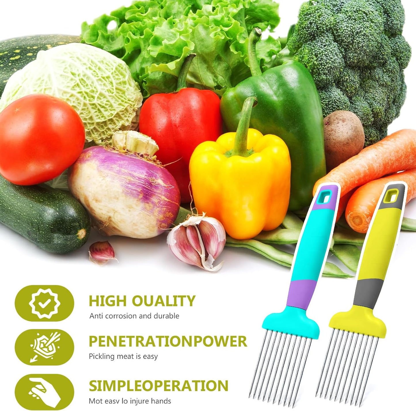 Onion Slicer Thin-Egg Chopperonion Onion Holder For Slicing,Avocado Slicer Tool Blooming Onion Cutter Kit,Tomato Slicers For Home Use Cool Kitchen Gadgets 2024 (Black(No handle))