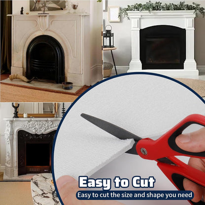 Fireplace Cover,Adjustable Size Fit Up to 39 x 55 Inch with Aluminium Foil Layer,Keep Drafts Out Stop Heat Loss,Draft Stopper Covers for Fireplace Frame Fireplace Screen