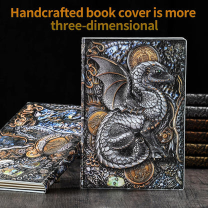 QXMGCBOK Folding Book Lamp Dragon Night Light | Book Light as Gifts for Book Lovers,Portable Bedside Light 3 Colors