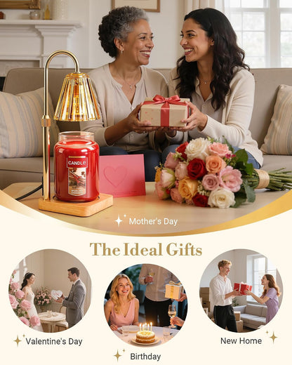 Marycele Candle Warmer Lamp with Timer, Vintage Home Decor, Gifts for Women