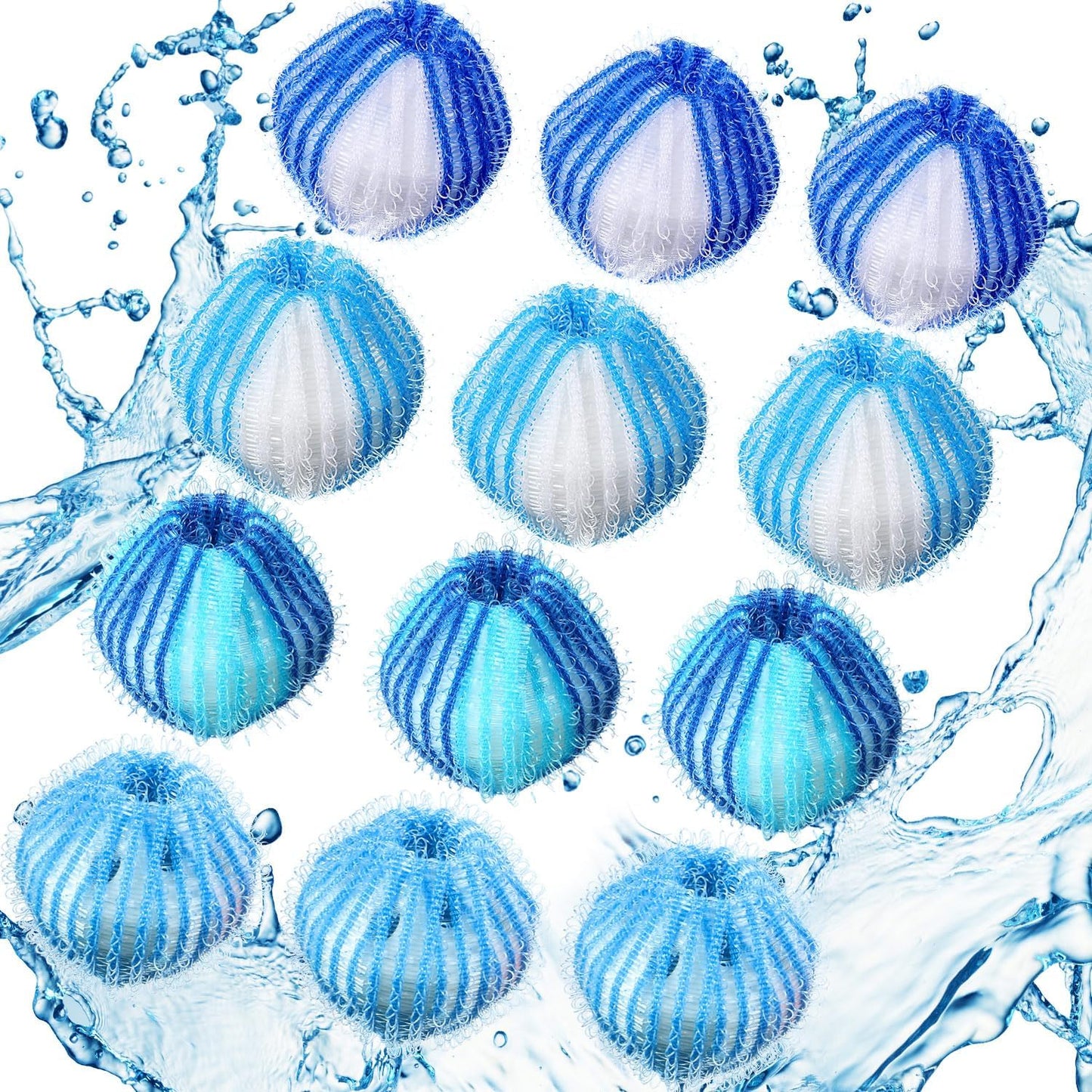 Blulu 18 Pieces Pet Hair Remover for Laundry, Classic Color | Reusable Washing Machine Hair Catcher Pet Dog Cat Fur Catcher Lint Remover from Laundry