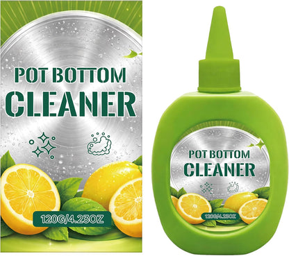 Oven & Pot Bottom Cleaner Gel 4.23 OZ, Stainless Steel | Gel for burnt marks & carbon on stainless steel pots, oven surfaces & cookware; lemon scent; pointed nozzle; 4.23 OZ